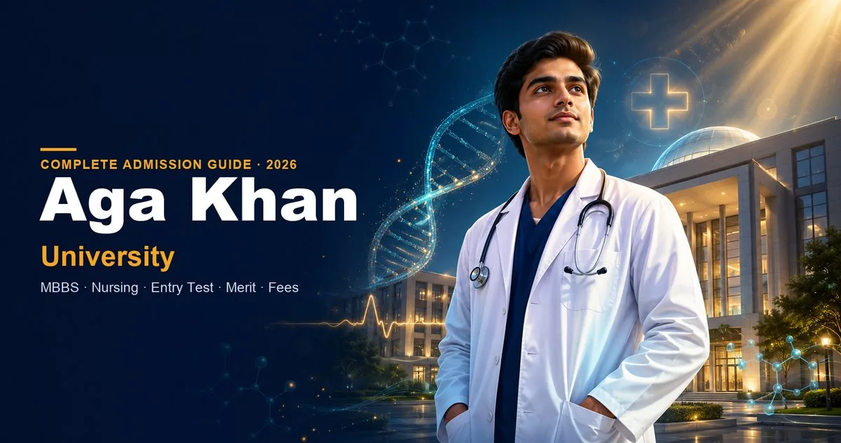 Aga Khan University (AKU) admissions 2026 — MBBS, Nursing, entry test, merit, fees and financial aid