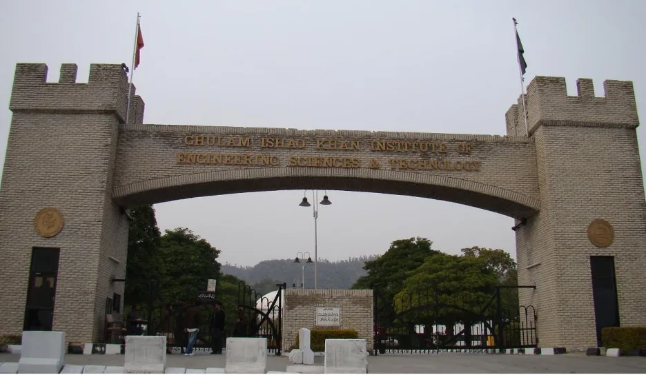 The main entrance gate of GIK Institute of Engineering Sciences and Technology