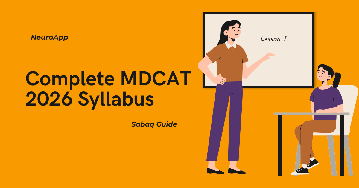MDCAT 2026 syllabus complete guide